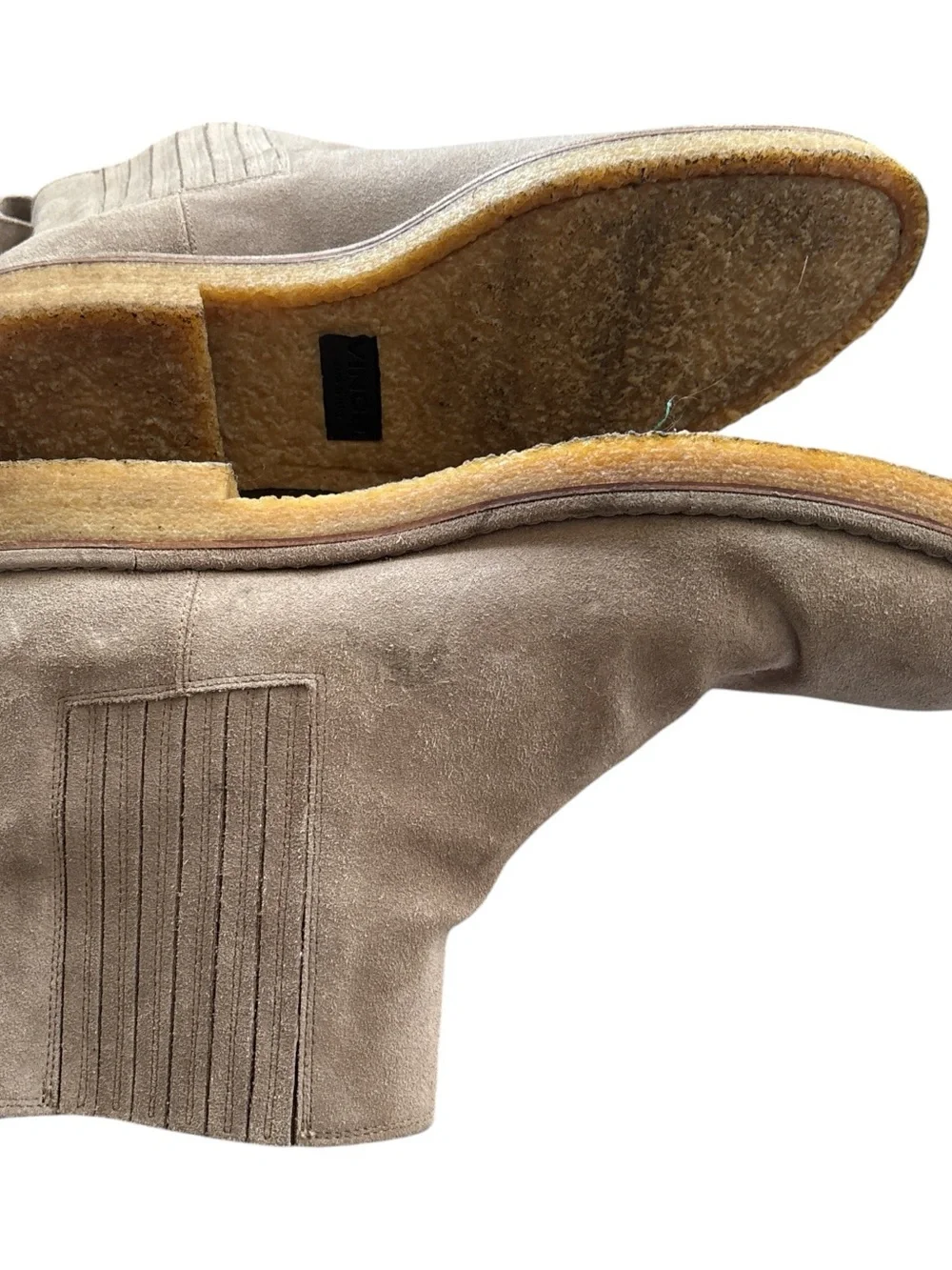Vince Carmine Suede Chelsea Boots Crepe Sole - Made In Italy 12M